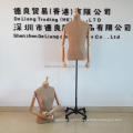 Fabric covered male dress form bust torso mannequin for tailors with wooden arms, high quality male dress form mannequin